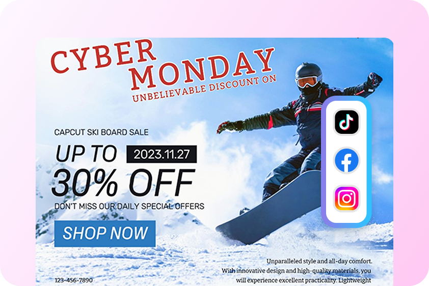 소셜 미디어 존재감을 강화하세요.